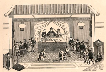 Christenverfolgung: Vorbereitungen für das Martyrium des französischen Missionars Augustus Chapdelaine (1814-1856) in Sy-lin-hien in China am 27. Februar