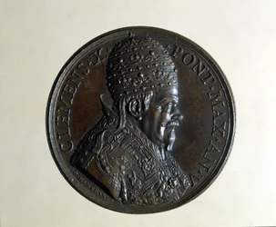 Clement X. Bronzemedaille. Mailand.