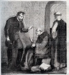 Diogo Inácio de Pina Manique (1733-1805), portugiesischer Magistrat. Er bekämpft die portugiesische Freimaurerei. Stich von 1879 in "Geschichte der geheimen, politischen und religiösen Gesellschaften" von Pierre Zaccone (1817-1895)