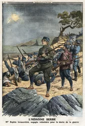 Erster Balkankrieg: Porträt von Sophia Yovanovich, einer jungen serbischen Freiwilligen gegen die Türkei