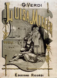 Frontispiz der Partitur von Luisa Miller, Oper von Giuseppe Verdi
