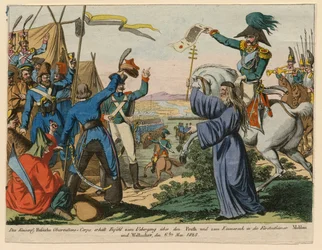 Das russische Beobachtungskorps erhält den Befehl zur Überquerung des Pruth-Flusses am 6. Mai