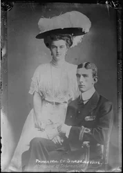 Großfürstin Maria Pawlowna Romanowa (1890-1958) und Prinz Wilhelm von Schweden (1884-1965) - Großfürstin Maria Pawlowna und Prinz Wilhelm, Herzog von Södermanland - Anonym. Fotografie, ca. 1910. Private Sammlung