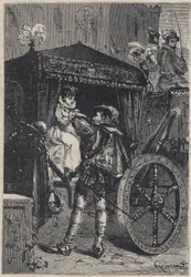 Lucrezia Borgia mit ihrem ersten Ehemann Giovanni Sforza d