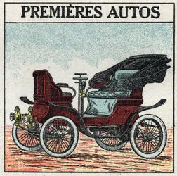 Mechanische Traktion: Die ersten Benzinautos, erfunden 1895 von Panhard und Levassor.