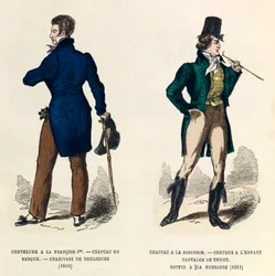 Herrenkostüme 1810 und 1811 (Regierungszeit von Kaiser Napoleon I)