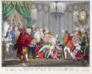 Der Tod von Gustav III. von Schweden (1746-1792)