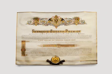 Orden vom Goldenen Vlies: Das österreichische Goldene Vlies - Diplôme d