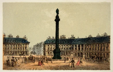 Paris 1874: Place Vendome. Private Sammlung