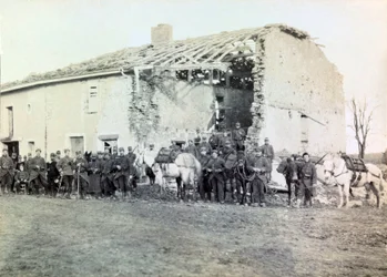 Fotografie aus einem persönlichen Album eines Infanterieleutnants während der ersten Monate des Ersten Weltkriegs