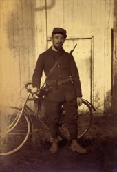 Fotografie aus einem persönlichen Album eines Infanterieleutnants während der ersten Monate des Ersten Weltkriegs