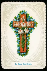 Kreuz mit Blumen