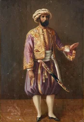Porträt des Königs Karl XV. von Schweden in türkischer Tracht (19. Jahrhundert)