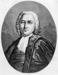 Porträt von Chretien Guillaume de Malesherbes (1721-1794), Anwalt des Königs unter der Konvention - Gravur von 1863 in „The Red Book - Histoire De L