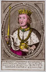 Porträt von Edward II. (1284-1327) König von England, Private Sammlung