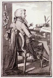 Porträt von Johann Leopold Mozart (Gravur)