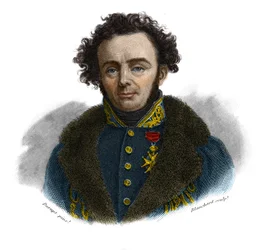 Porträt von Joseph Paul Gaimard, französischer Naturforscher (1796-1858) in „Portraits et histoire des hommes utile: hommes et femmes de tous pays et de tous conditions, qui ont acquis des droits à la reconnaissance der Menschen“ veröffentlicht und verbrei