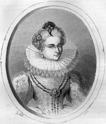 Porträt von Leonora Dori (oder Dosi) genannt Galigai, Marschallin d