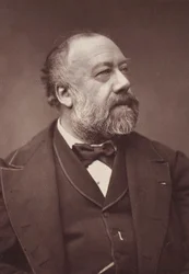 Porträt des Chansonniers Gustave Nadaud (1820-1893)