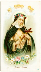 Heilige Rosa von Lima (Stich)