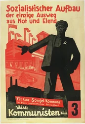 Sozialistischer Aufbau, der einzige Ausweg aus Armut und Not. Für eine sowjetische Kommune in einem freien sozialistischen Deutschland!