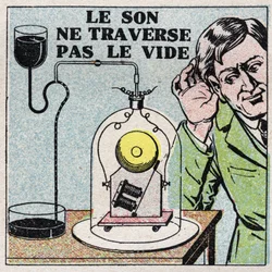 Schallenergie: Schall breitet sich nicht im Vakuum aus. Wir stellen eine elektrische Glocke in eine geschlossene Glocke und entleeren sie dann.