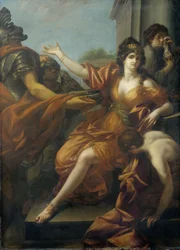 Selbstmord der Königin Dido, um 1800