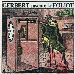 Zeit: Uhr mit Gewicht. Gerbert d