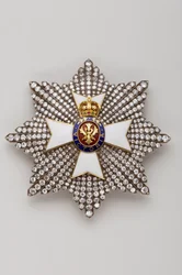 Vereinigtes Königreich - Königlicher Orden von Victoria: Plakette des Rittergroßkreuzes - Ende des 19. Jahrhunderts - Gold, Silber, Diamanten, Smaragd, Rubine und Emaille - Privatbesitz