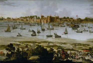 Ansicht des Hafens von Surat, um 1670