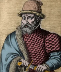 Porträt von Timur (Tamerlan) (Taimur, Timur Lenk, Timur i Lneg, Tamburlaine oder Taimur-e-Lang) (1336-1405) Gravur aus „Histoire de l