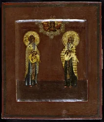 Heilige Gurias von Kasan und Varsonofius von Twer, 17. Jahrhundert