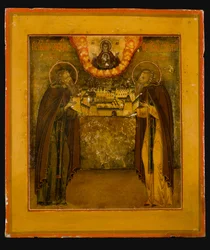 Heilige Zosima und Savvatiy von Solovki, Spätes 18. Jahrhundert