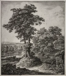 Sechs große aufrechte Landschaften mit Szenen aus dem Alten Testament: Der untreue Prophet von Juda