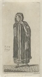 Frau mit Mantel