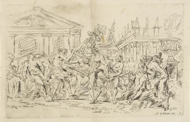 Satyr mit tanzenden Nymphen