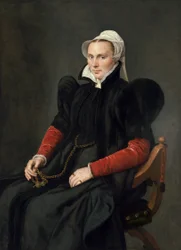 Porträt einer sitzenden Frau
