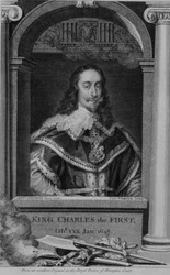 Karl I. (1600-49), König von Großbritannien und Irland ab 1625, graviert von George Vertue (1684-1756) (Gravur)