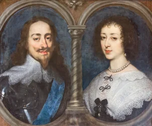 Karl I. von England und Henrietta von Frankreich