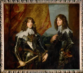 Doppelporträt der Pfälzer Prinzen Karl Ludwig I., Kurfürst, und sein Bruder Robert, Söhne von Friedrich V.