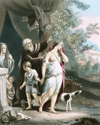 Hagar und ihr Sohn ziehen fort