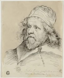 Inigo Jones (recto); Skizze eines weiblichen Kopfes (verso)