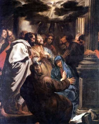 Pfingsten: Der Heilige Geist kommt auf Maria und die Apostel herab