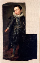 Porträt des als Kind geborenen Ansaldo Pallavicino (1622). Antonie Van Dyck (1599-1641), ca. 1625, Maße 288x198 cm, Genua, Galleria Nazionale di Palazzo Spinola