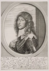 Porträt von Prinz Rupert (1619-82) Pfalzgraf am Rhein und Herzog von Bayern, graviert von William Faithorne (1616-91)