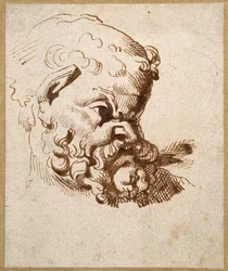 Studie eines antiken Kopfes von Silenus