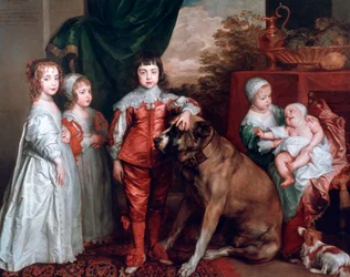Die fünf ältesten Kinder Karls I., 1637