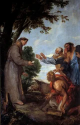 Das Wunder des Maultiers (oder Wunder des Heiligen Antonius von Padua in Toulouse)