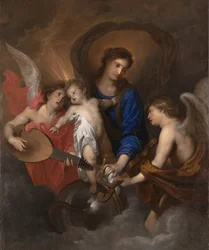 Madonna mit musizierenden Engeln