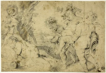 Junger Bacchus und Gefährten